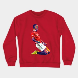 Marcus Rashford goal celebration Crewneck Sweatshirt